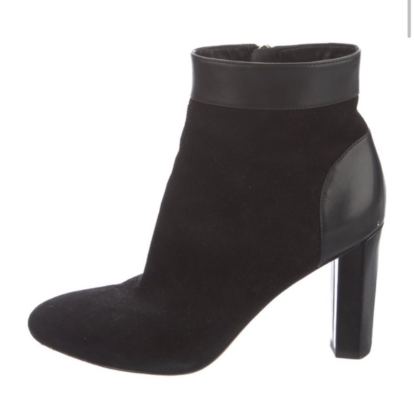 Diane von Furstenberg Suede and Leather Ankle Boots - Picture 1 of 7